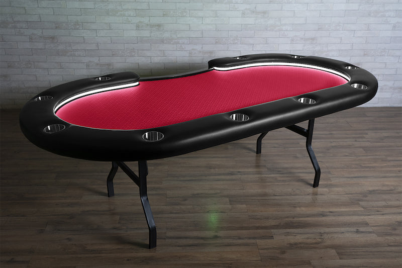 BBO Aces Pro Alpha Table with Suited Speed Cloth in Red