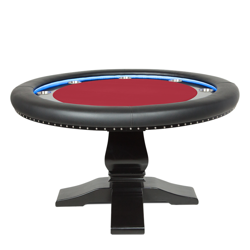 BBO-GINZA-POKER-TABLE-WITH-LED-LIGHTS-IN-RED-FELT