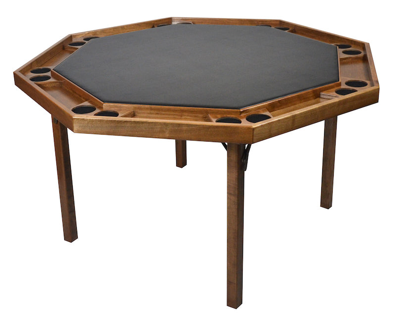 Contemporary Folding Poker Table in Oak