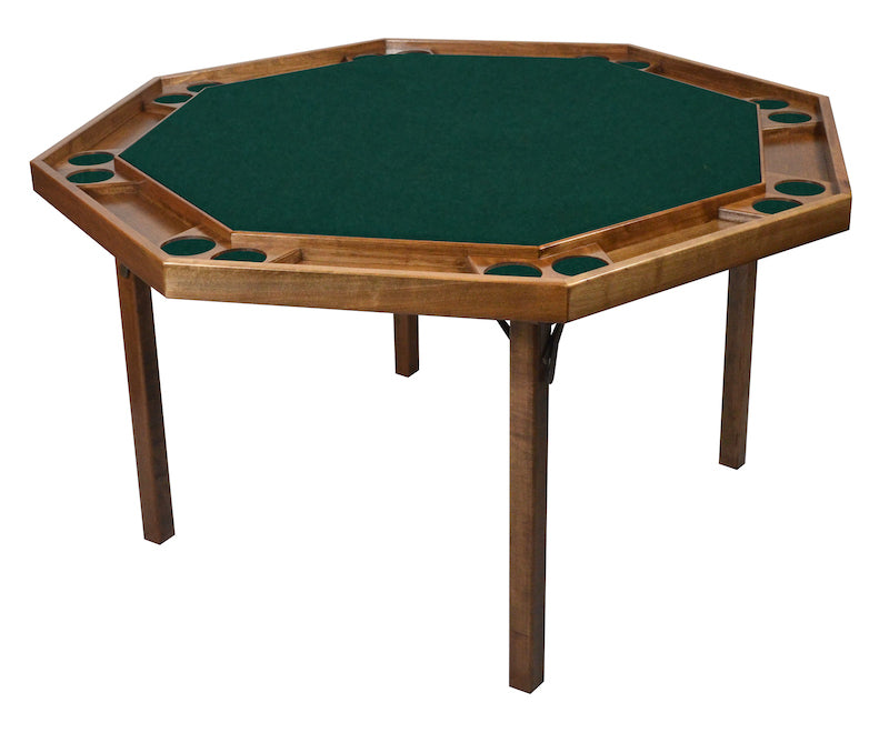 Contemporary Folding Poker Table in Maple