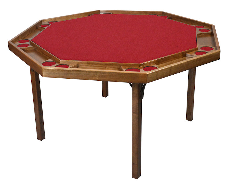 Contemporary Folding Poker Table in Maple