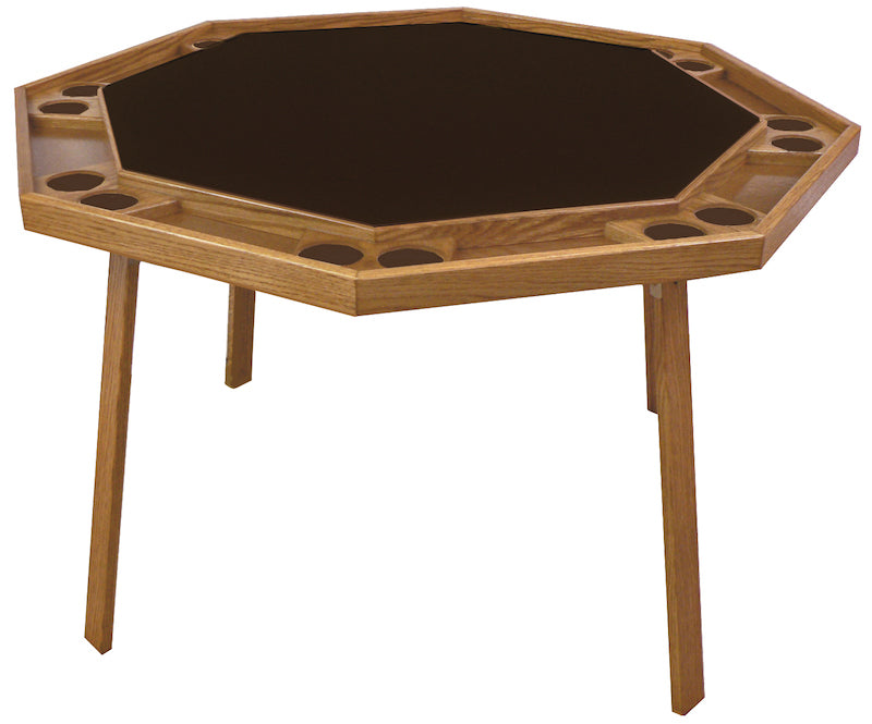 Folding Poker Table in Oak