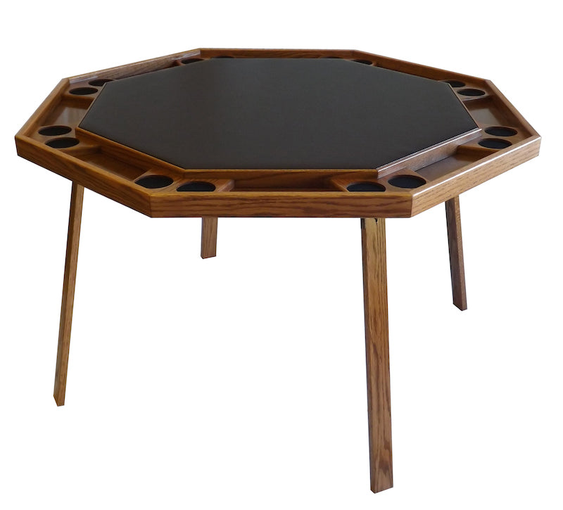 Folding Poker Table in Oak