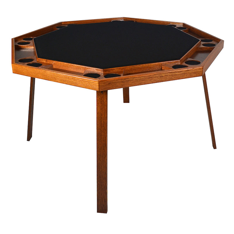 Folding Poker Table in Oak