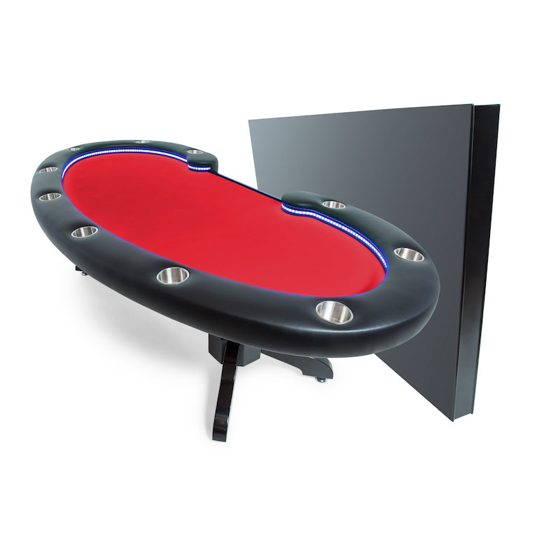 BBO-LUMEN-POKER-TABLE-IN-BLACK-WITH-RED-FELT-AND-DINING-TOP